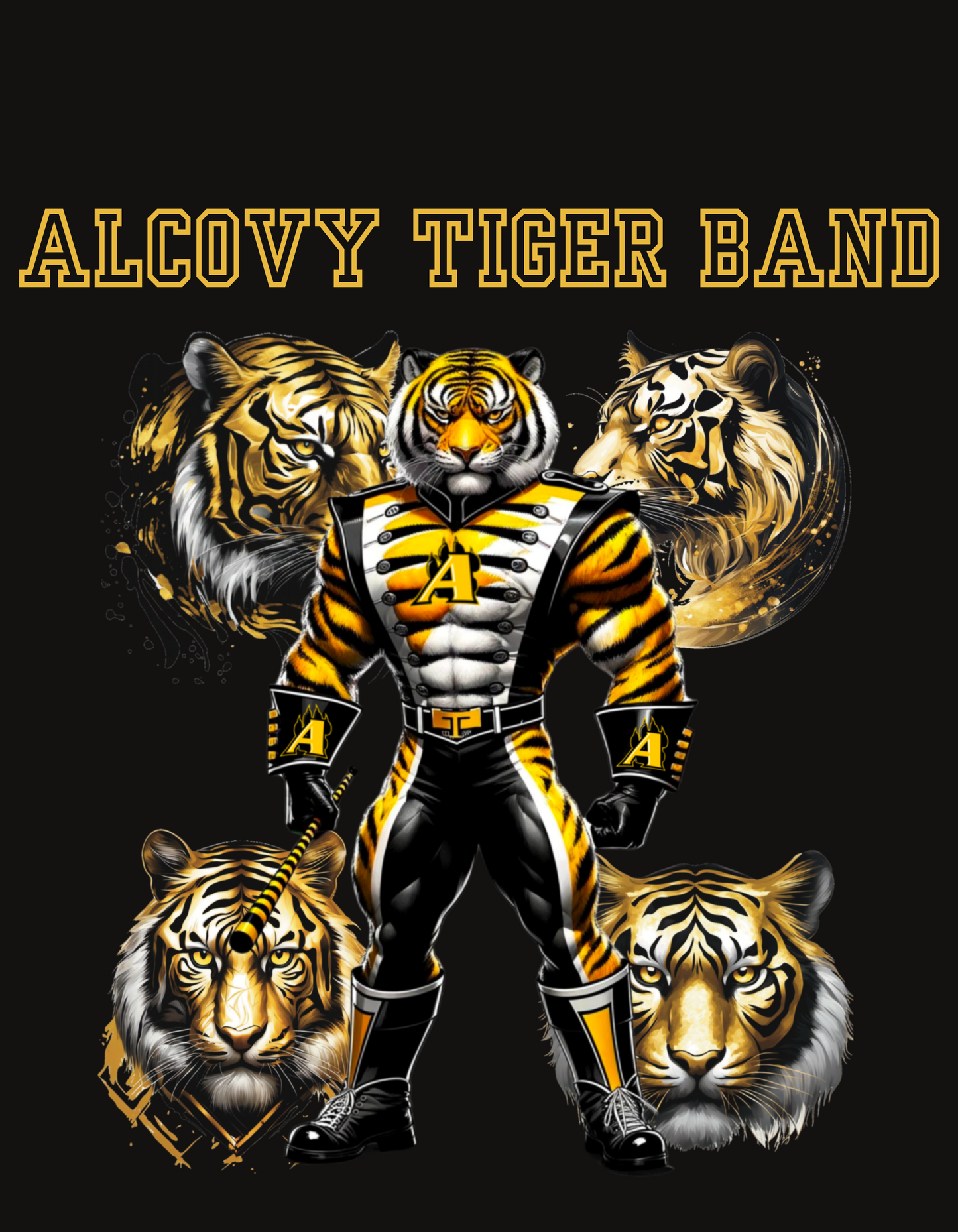 Alcovy Tiger Band - Hoodie with Custom Back